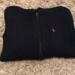 Black Ralph Lauren sweater jacket